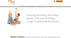 Desktop Screenshot of mannafoodbank.org