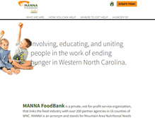 Tablet Screenshot of mannafoodbank.org